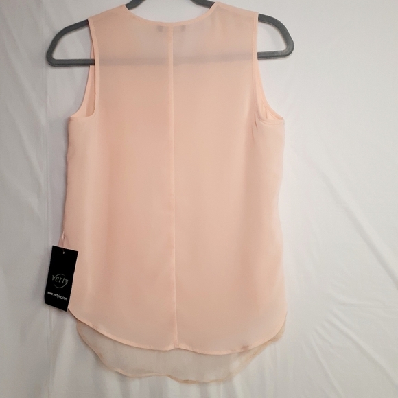 Verty  Women Peach  Embellished/Sleeveless Blouse - Picture 2 of 7